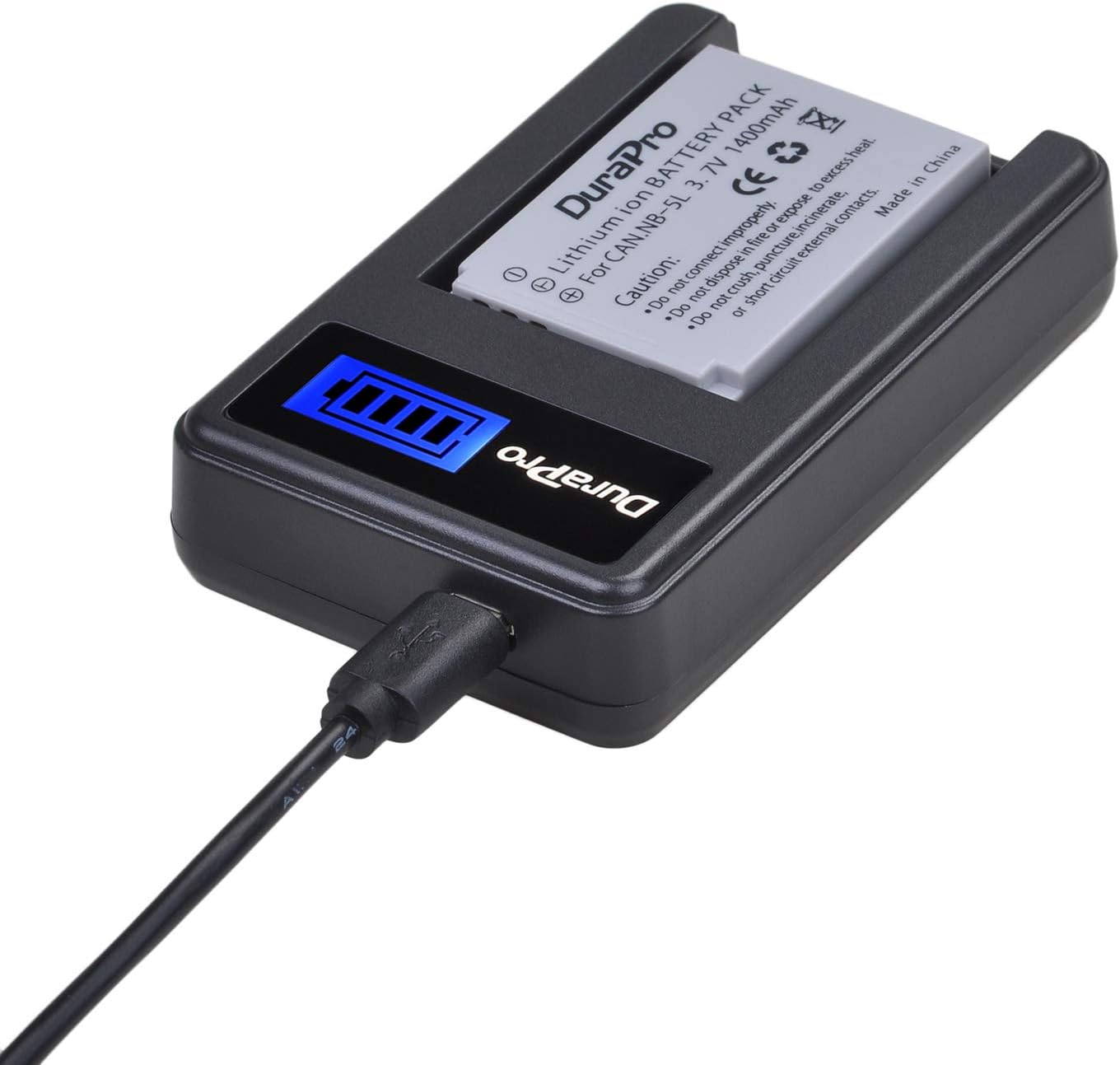 DuraPro NB-5L Battery LCD Charger Replacement for Canon PowerShot SX200 IS,SX210 IS,SD990 IS,SD700 IS,SD790 IS,SD800 IS,SD850 IS,SD870 IS,SD880 IS,SD890 IS,SD900,SD950 IS,SD970 IS Digital Cameras - Image 3