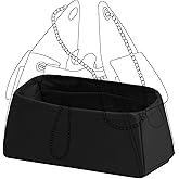 DGAZ Silk Purse Organizer Insert Fits Chanel 25 Handbags，Silky Smooth Bag Organizer，Luxury Handbag & Tote Shaper(Black,Small)