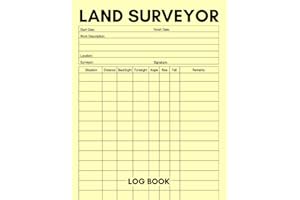Land Surveyor Log Book: Cute Logbook Gift for Land Surveyors, Topographers and Cartographers to Record and Keep Track of Surv