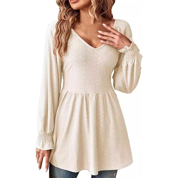 新品　laubeblanc Balloon peplum Tops Balloon peplum Tops – L'AUBE BLANC