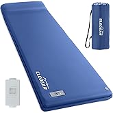 Elegear CumbreX™ Self Inflating Sleeping Pad, Built-in Electric Pump 3.15" Ultra-Thick Memory Foam Camping Mattress with Pillow Foam Sleeping Pad for Camping R-Value 9.5 Foam Camping Pad for Travel