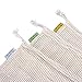 Atopsell Reusable Mesh Produce Bags BCI Cotton Premium Lightweight Washable Durable Bags Set of 10 with 3 Different Sizes for Storage Grocery Shopping 3 Small/4 Medium/3 Large