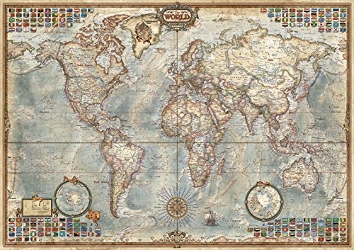 Educa Political Map of The World Puzzle, 1500-Piece