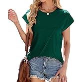 Summer t Shirts for Women Tee Women's Short Sleeve Tops Womens Tops Dressy Casual Top 2025 Blouses Shirt Women's Clothing