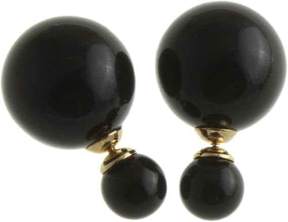 Amazon ヴァンテーヌ Vingtaine パール付き バックキャッチ ピアス デザイン カラーボール ダブルパール Vin P02 レッド Wh16mm ピアス 通販