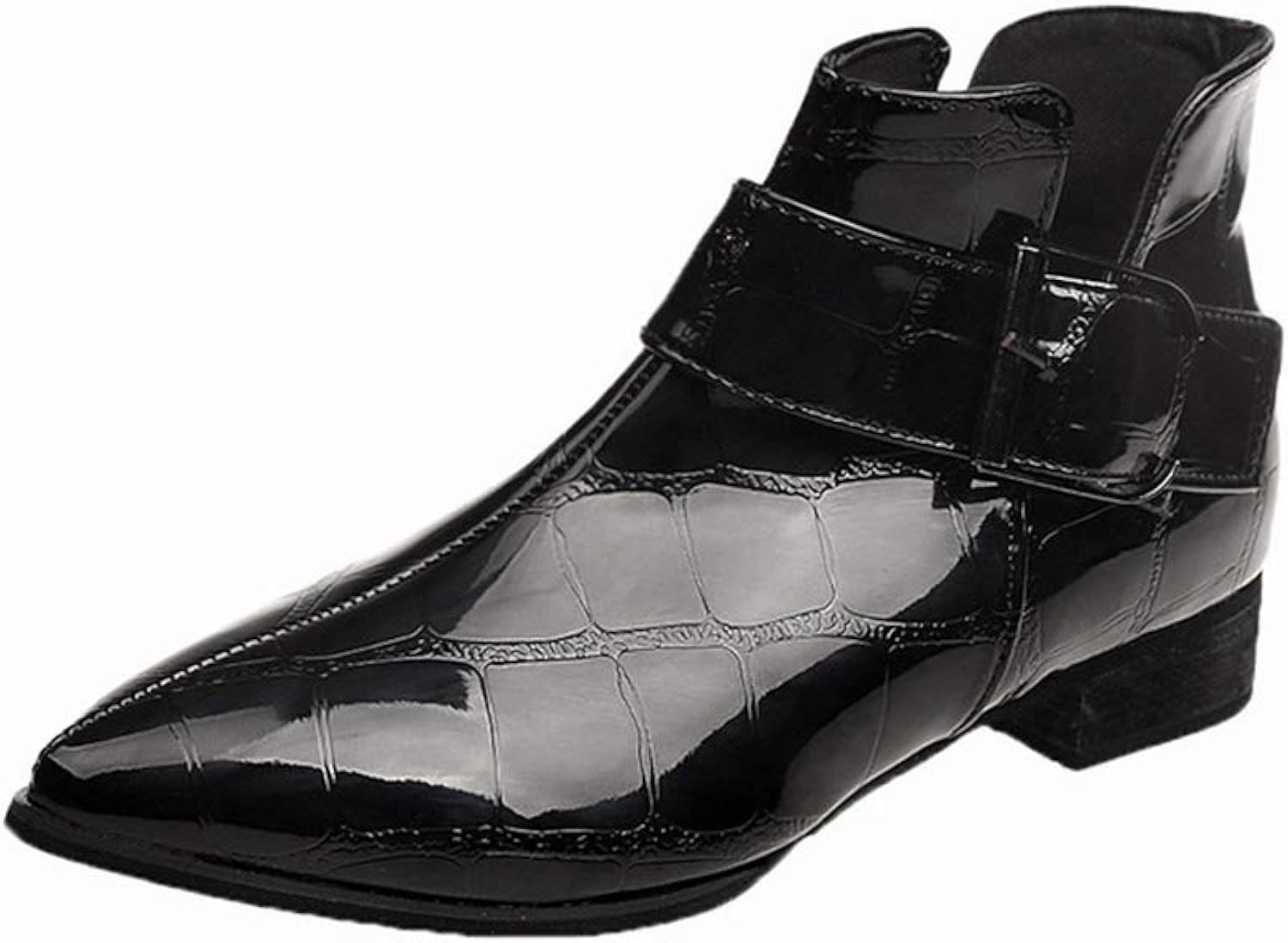 leather women's boots low heel