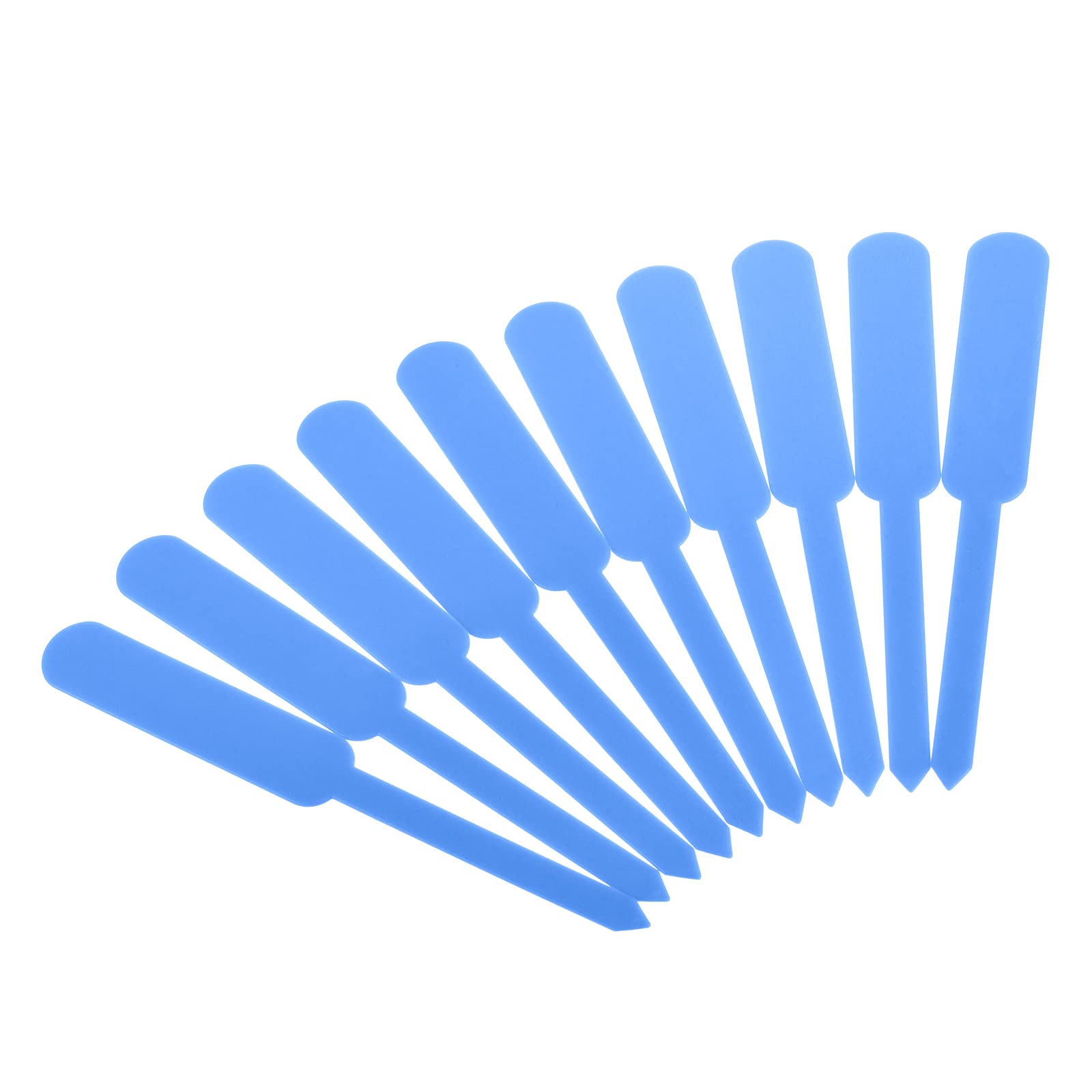 PATIKIL Plant Labels, 200Pcs PP Rectangle Marker Tags for Outdoor Indoor Garden, Light Blue