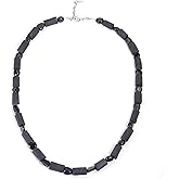COLORFEY Beaded Necklace for Men Women, Genuine Gemstone Black Tourmaline Howlite Sodalite Bronzite Crystal Necklace Unique Stone Bead Necklace, Handmade Mens Beaded Jewelry Energy Protection Gift