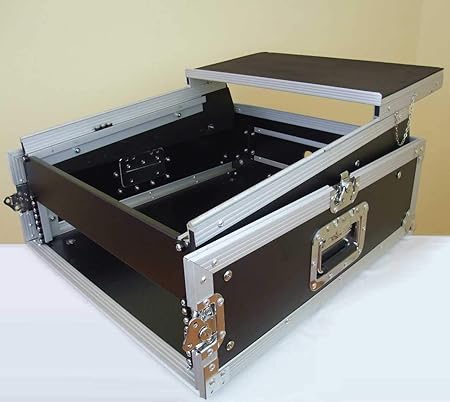 Tego Pro 27268 Winkelrack 4/10 HE mit Laptop Ablage - Kombi Case, L-Rack, DJ Rack 19'