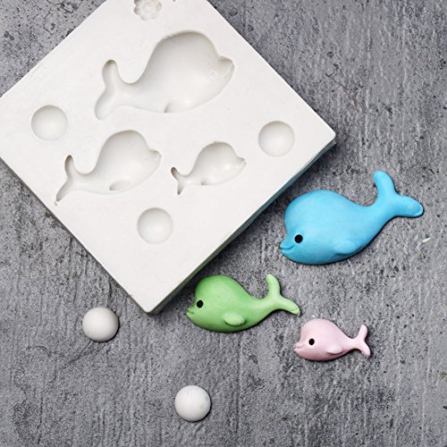 Whale Silicone Mould Sugar Craft Molds DIY Cake Decorating Tools (Style 3) - Thumbnail 2