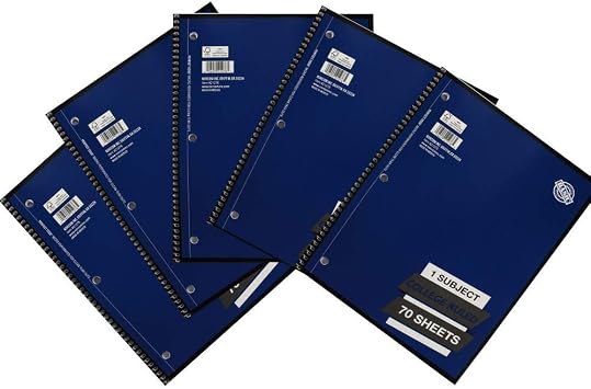 College Ruled Notebook (70 Sheet Blue) (026229212765)