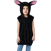 FEIBEL Kids Animal Costumes Fleece Hooded Vest Cute Halloween Christmas Outfits Cosplay Costume for Boys Girls