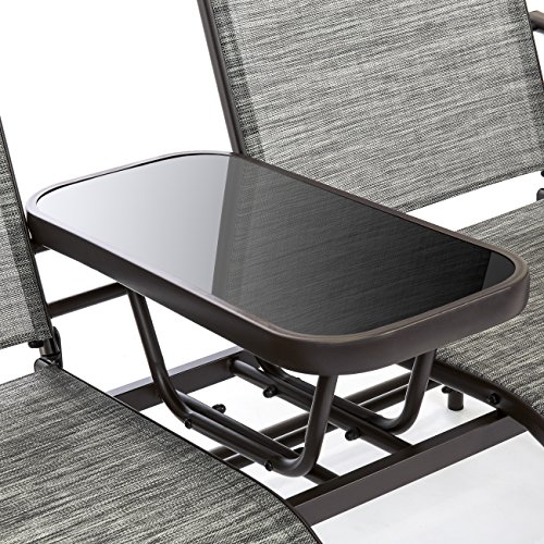 image for Best Choice Products 2-Person Outdoor Mesh Fabric Patio Double Glider 