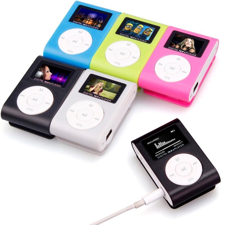 2018 Hot New MP3 Player USB Clip Mini LCD Screen Support