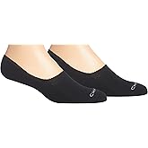 Chaps Mens Premium Cotton Liner - 2 Pair Pack Cushion Comfort Sole And Solid Color Dress Sock, Black, 6-12 US