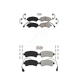 AmeriBRAKES Front Rear Semi-Metallic Disc Brake