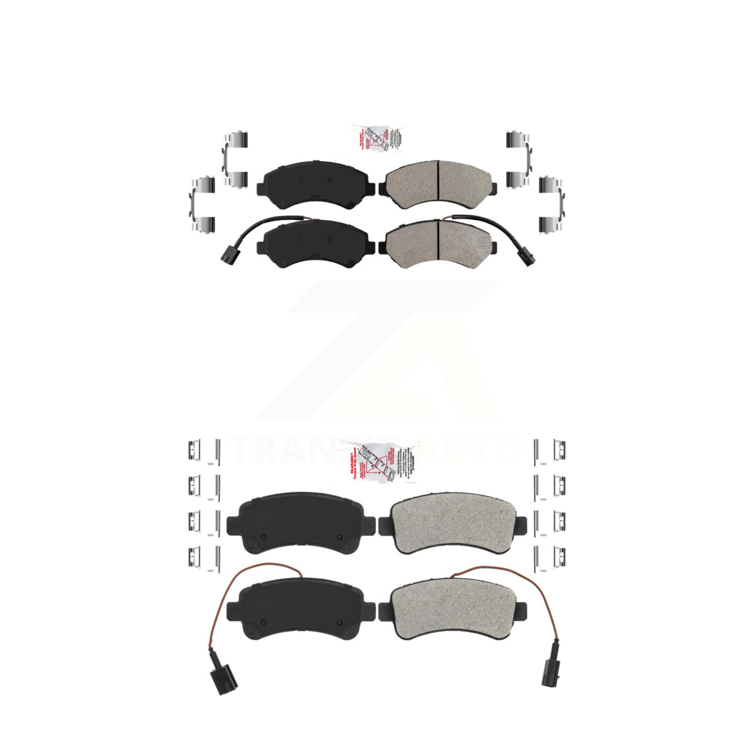 AmeriBRAKES Front Rear Semi-Metallic Disc Brake