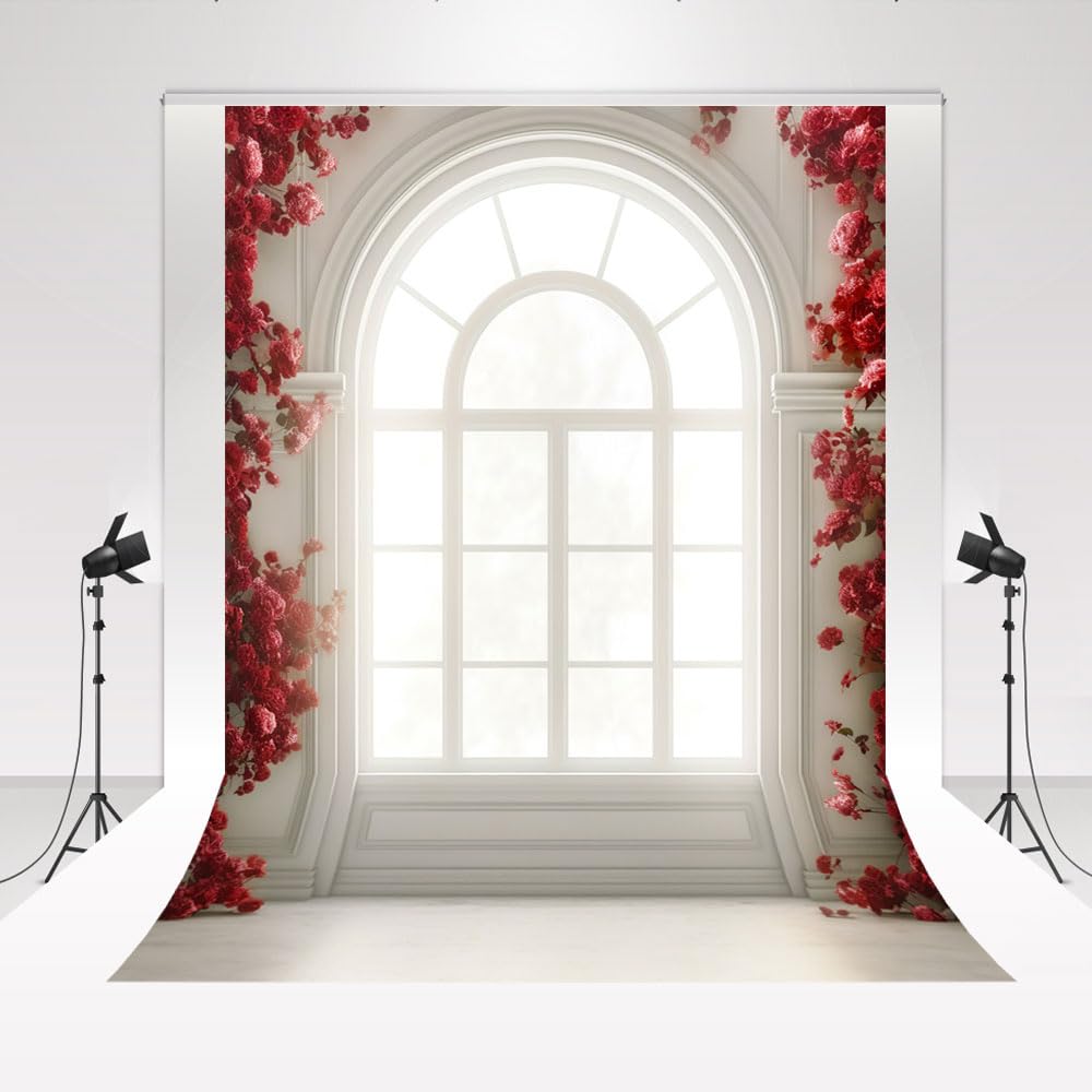 Kate Vintage Window Background - White 5x7ft/1.5mx2.2m Wedding & Portrait Photography Backdrop