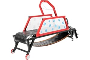 HSSZXFR Dog Treadmill Heavy Duty Indoor Slatmill for Dogs with Brake Easy to Move Running Machine for Pet Jogging Non-Electric Exercise Equipment to Keep Fit and Healthy for Large & Medium Dogs