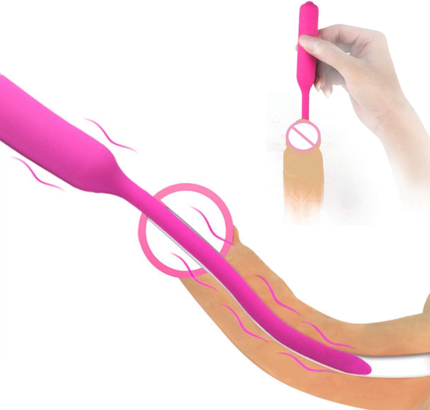 10 Frequency ÚrÊthrÂl Víbr?t?r Sound Catheter Male Female P?nìs Insert Device Silicone Dilator
