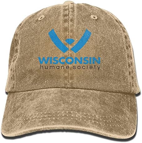 2015 Wisconsin Humane Society Logo Hat Snap-Back Hip-Hop Cap Baseball Hat Head-Wear Cotton Snapback Hats Natural