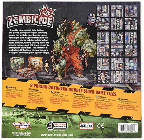 Zombicide Season 2 Prison Outbreak: 9 Double Sided Tiles Board Game