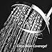 AirJet-400 High Pressure Luxury Multi-Function Shower Head w/ High-Velocity Flow Accelerator(TM) Hydro-Engine for More Power with Less Water! Latest Style, Giant 5