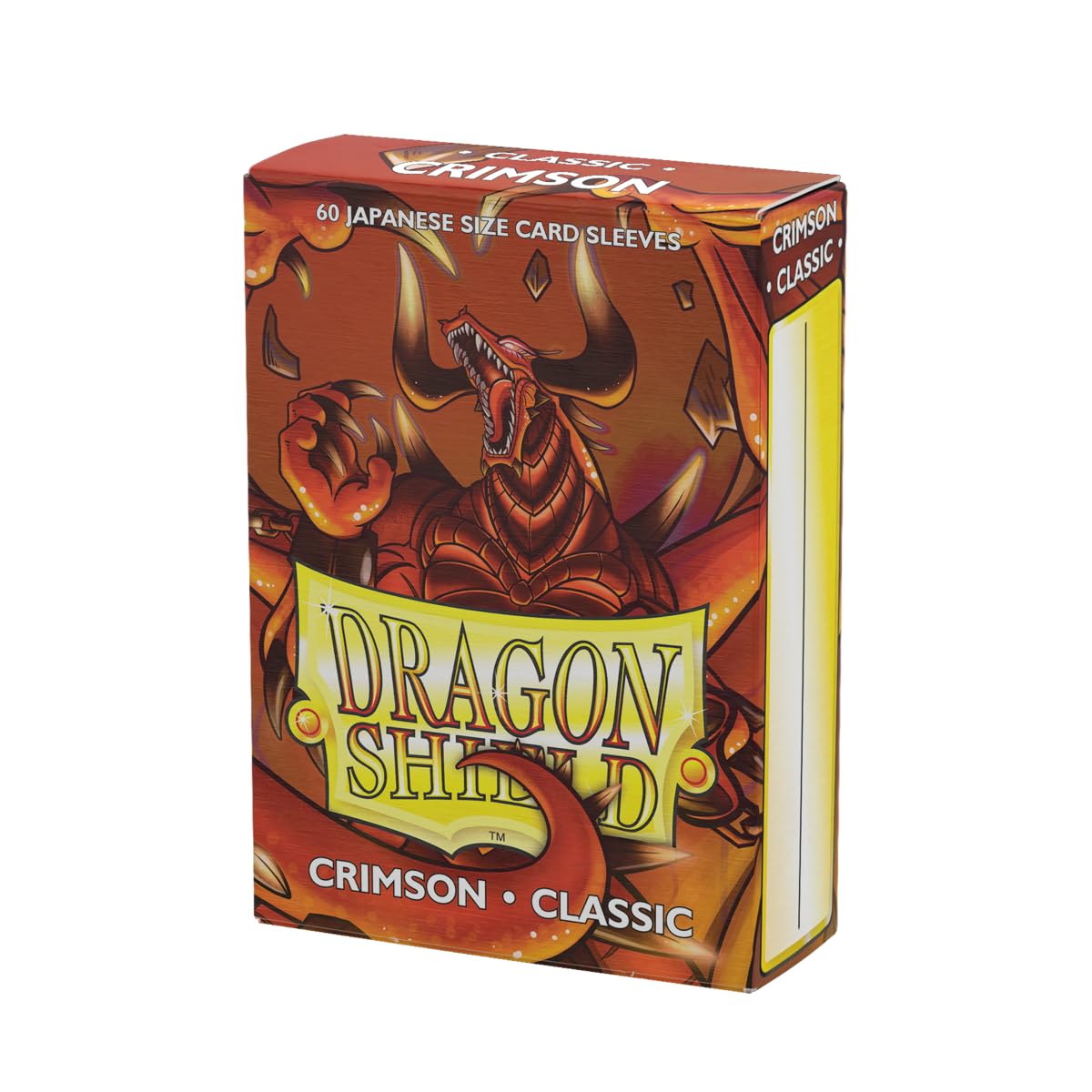 Dragon Shield - Classic Sleeves - Japanese Size | 60 CT - Smooth & Tough Premium TCG Sleeves - Compatible with Yu-Gi-Oh, Naruto, Cardfight & Vanguard | Crimson