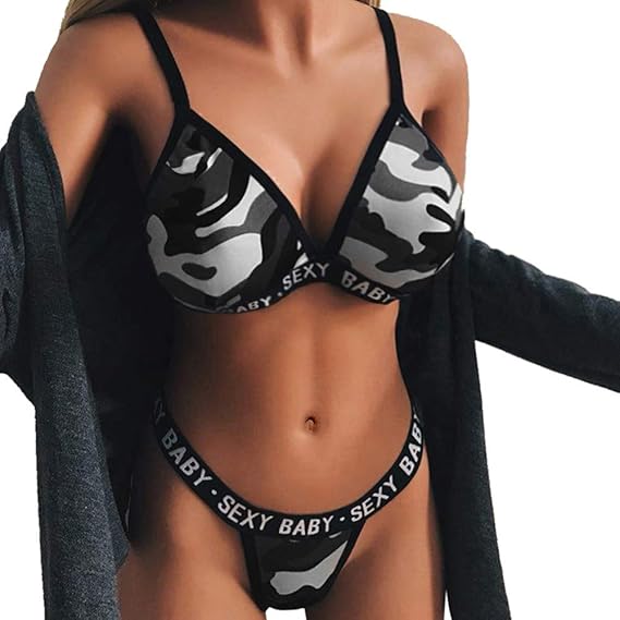 camo bra and panty set