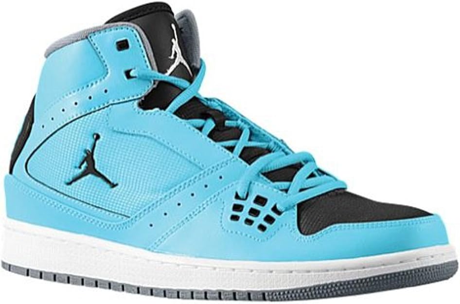 Amazon.com | Nike Mens Jordan 1 Flight Mid Basketball Shoes Blue 372704-409 | Shoes
