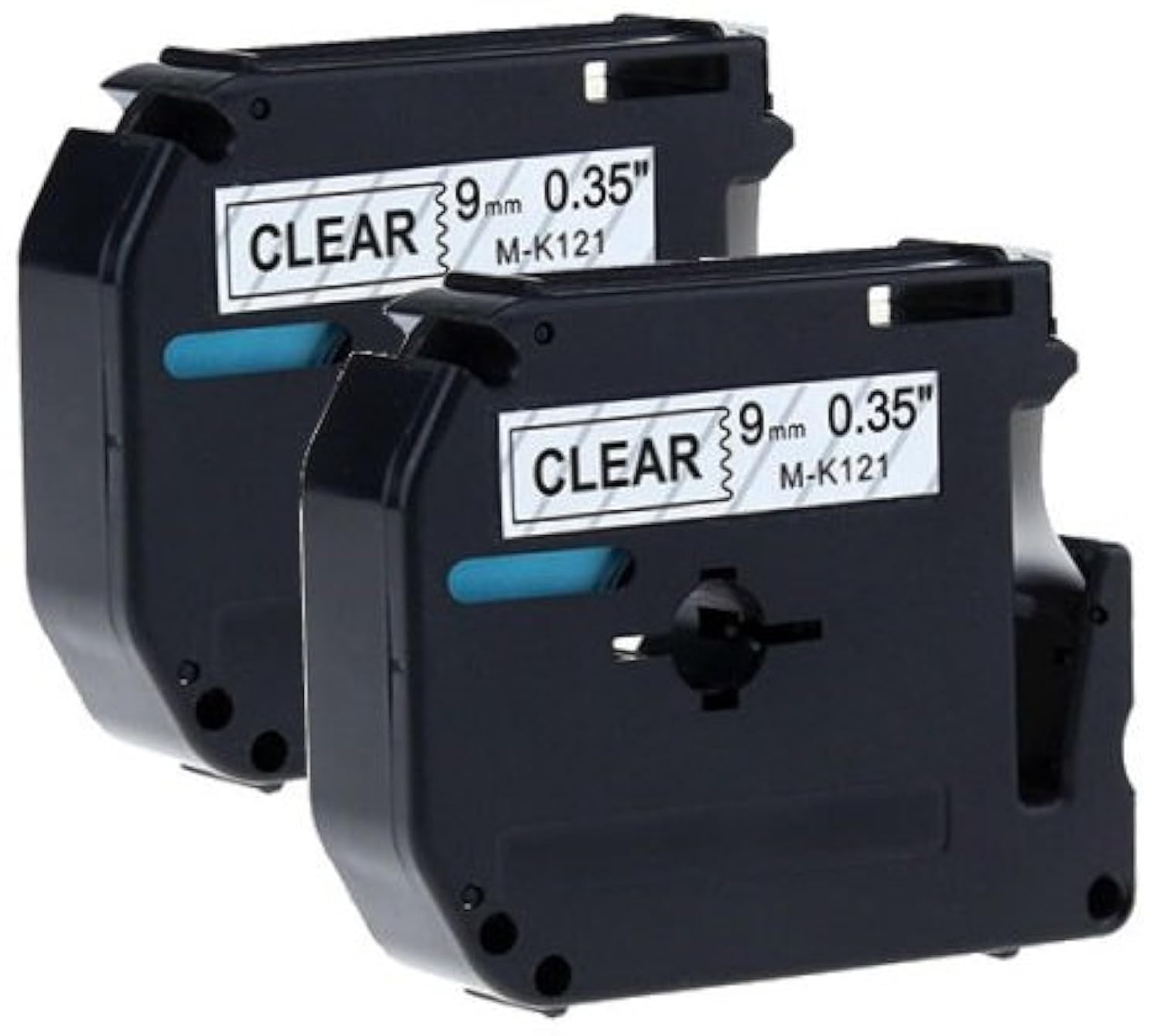 Prestige Cartridge 2 Compatible M K121 M-K121 Black on Transparent 9mm x 8m Label Tapes for Brother P-Touch PT-45 PT-55 PT-65 PT-70 PT-75 PT-80 PT-85 PT-90 PT-M95 PT-100 PT-110 PT-BB4 Label Makers