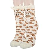 Benefeet Sox Fuzzy Fluffy Socks for Women Girl 3D Animal Fuzzy Slipper Socks Winter Warm Sleeping Plush Comfy Sock