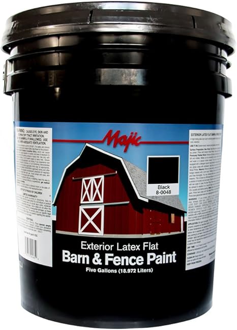Amazon Com Majic Paints 8 0048 5 Latex Flat Barn Fence Paint