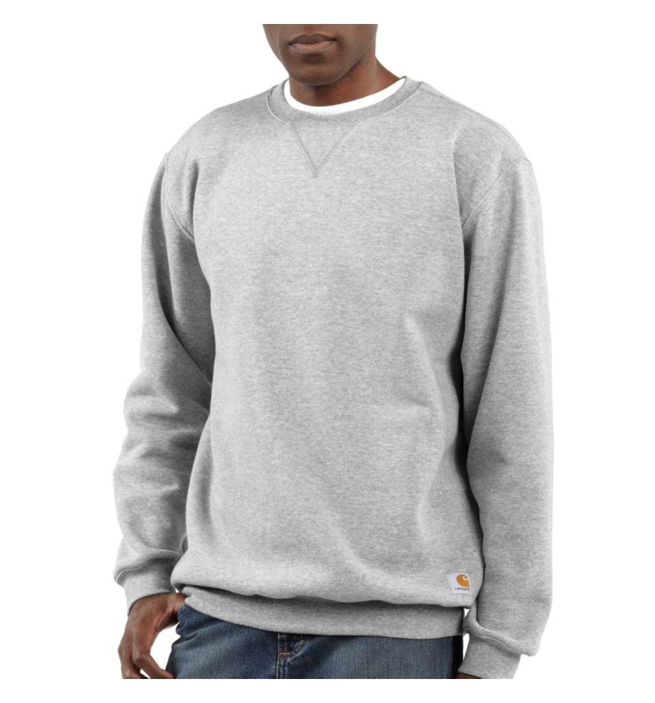 Carhartt Men's Loose Fit Midweight Crewneck Sweatshirt, Heather Grey, M — image 1