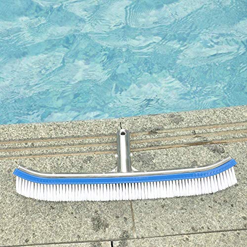 Ckiman Swimming Pool Brushes 18 inch Aluminium Cleaning Pool Brush with