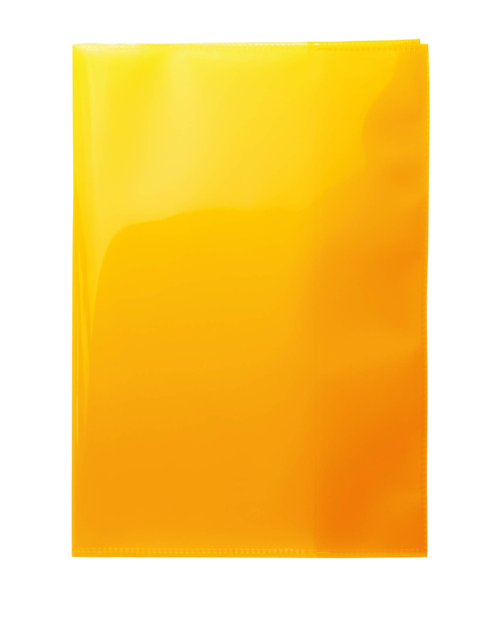 HERMA 19614 A5 Exercise Book Covers for School Notebooks Made of Heavy Duty Polypropylene Film Washable Extra Thick Transparent Orange (Pack of 10) — image 1