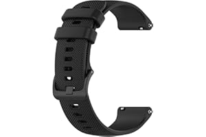 22mm Silicone Watch Band, Small Check Pattern Quick Release Strap, Sport Replacement Band for Smartwatch, Fitness Tracker