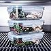 MealPrep 3-Pack Rectangular Glass Food Storage Containers - 3.5 Cups (28 Ounces) - BPA Free - Dishwasher, Microwave, Oven, Freezer Safe - Leak Resistant - Minimalist Style