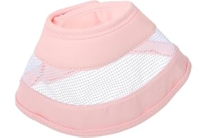 Amaezorx 1 Pcs Soft Cat Cone Collar Comfortable & Adjustable, Recovery E-Collar for Cats & Kittens After Surgery, Prevents Li