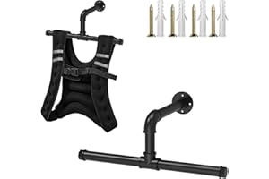 GUSUCIN Heavy Duty Wall Mount Hanger for Weighted Vest Women Men – Wall Rack Holds Over 110lbs, Adjustable Weights Vest Storage, Space-Saving Storage for 6lb, 8lb, 12lb, 16lb, 20lb, 25lb, 30lb Weight Vest