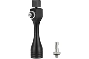 Binocular Tripod Adapter 1/4-20 Thread Quick Detachable Mount Suitable for Most Porro and Roof Binoculars (Black) Aluminium Universal Binocular Accessories Zhongzhen