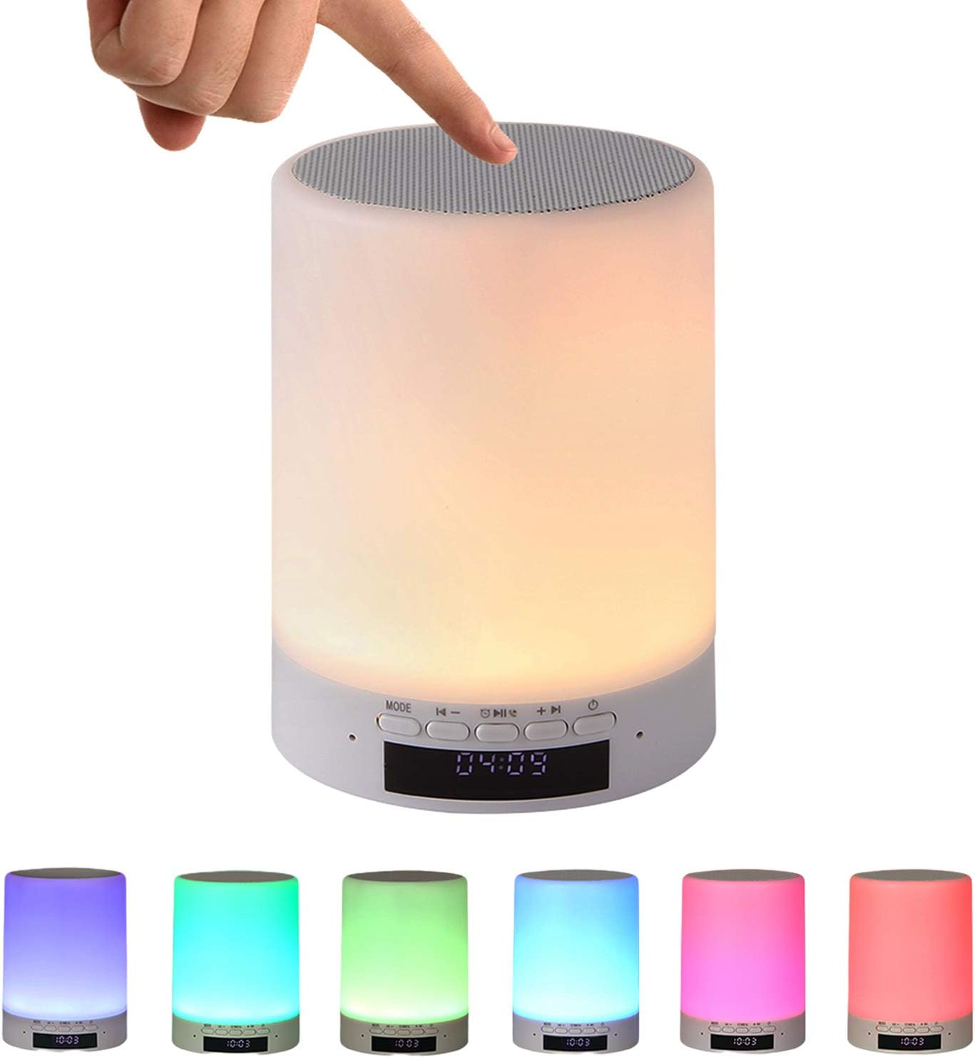 smart alarm lamp with speaker