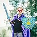 Mekarsoo Weapons Toy Set, Foam Sword and Shield, Children Foam Toys Creative Pretend Play Set for Gifts/Adventure Party/Halloween (Blue Shield & Sword)