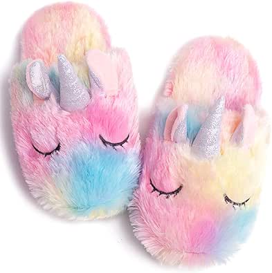 sparkly unicorn slippers