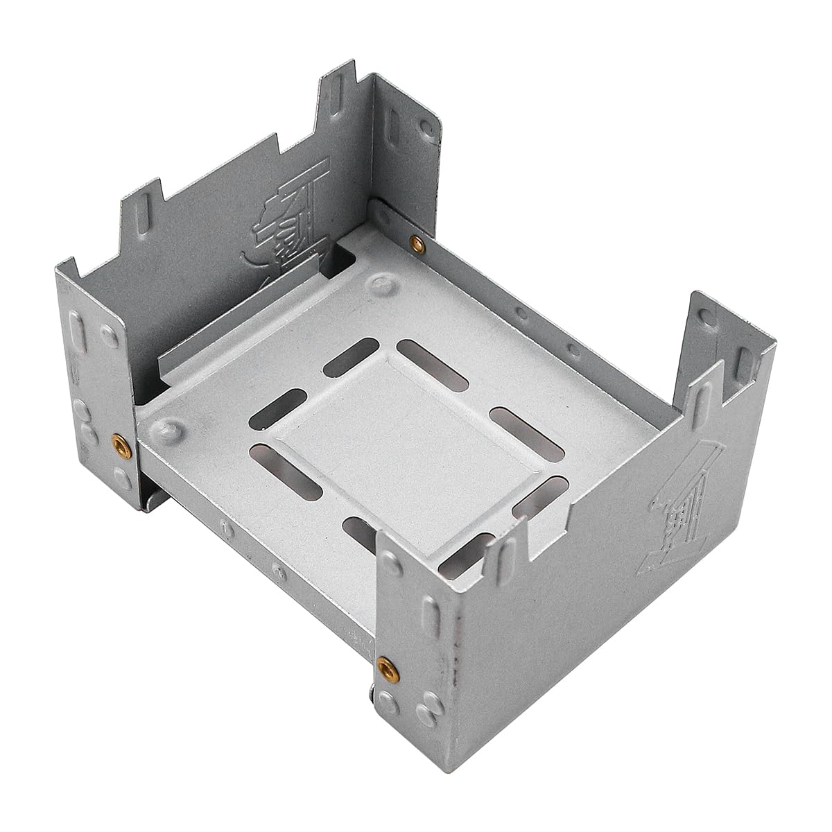 Alnicov Foldable Stove Alcohol Oven Burner Thickened Solid Alcohol Fuel Mini Camping Stove for Solo Camping Hiking Picnic BBQ