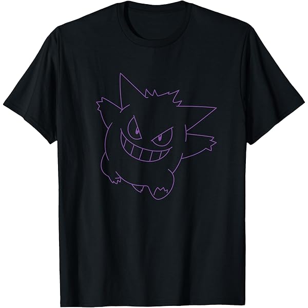 Amazon.com: Pokémon Gengar Big Face T-Shirt : Clothing