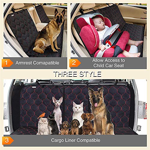 image for Babyltrl Dog Car Seat Cover Waterproof Pet Bench Seat Cover Nonslip an