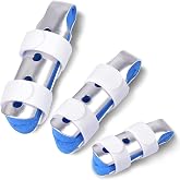 Sopito Finger Splint, 3-Size Set for Middle, Pinky &amp; Thumb, Lightweight | Great for Seniors &amp; Active Adults, Helps Immobilize for Recovery, Comfort Cushion Design, Breathable, Aluminum Support