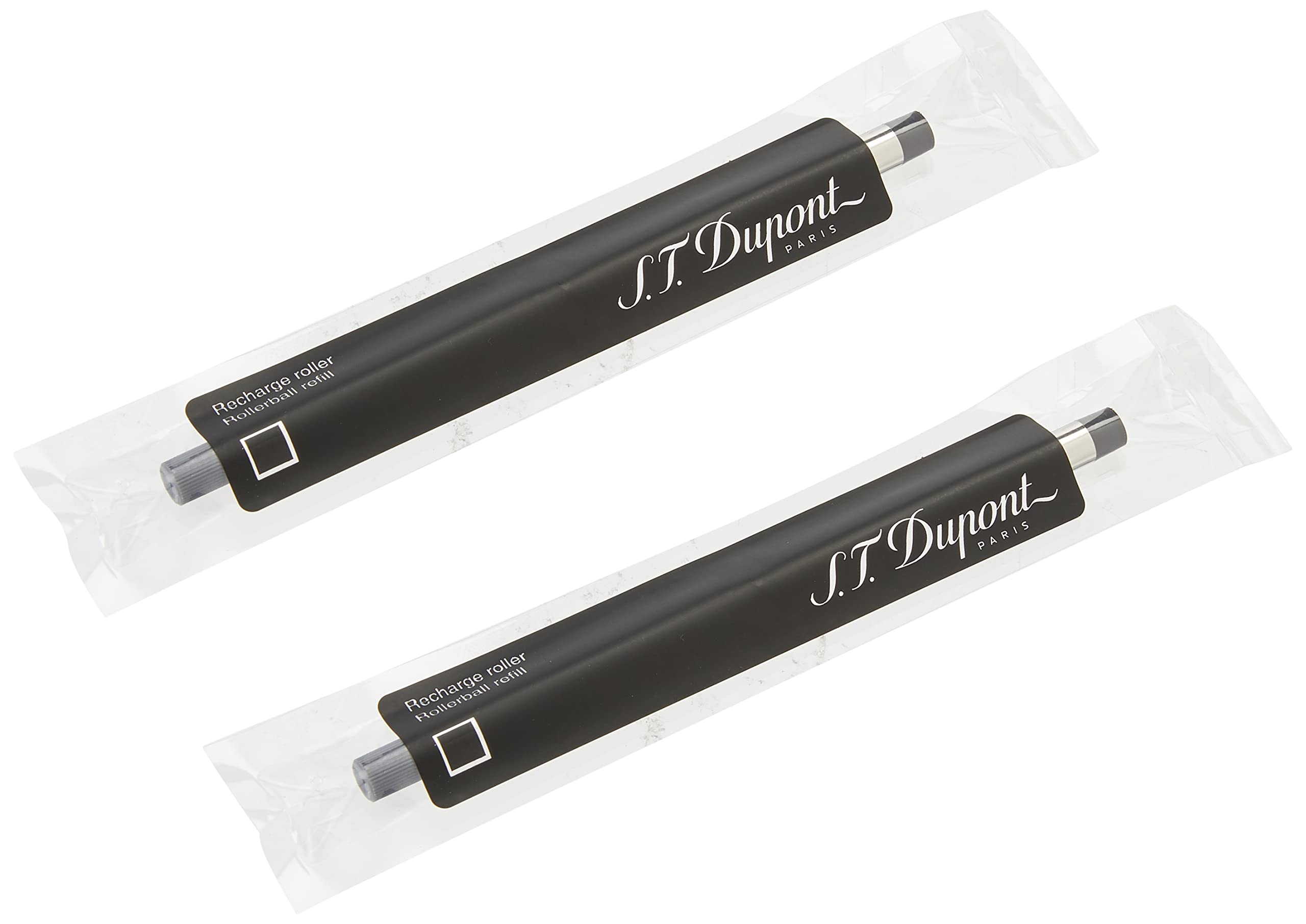 S.T. Dupont Medium Rollerball Refill - Black (Pack of 2)