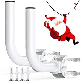 Universal Wireless Bridge Mount Bracket, ULNA 2-Packs Antenna Pole Mount | J Wall or Pole Mounting, For Point-to-Point Outdoor CPE, WiFi Extender, Access Point, Weather Station, Eave/Roof/Attic Use